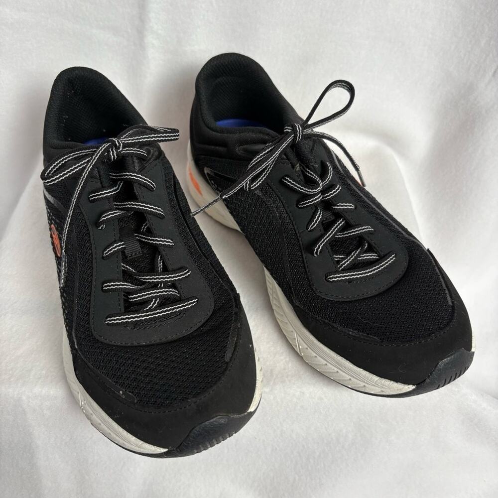 Dr. Scholl's Turn Around Black and Orange Walking Athletic Shoes Women 8.5